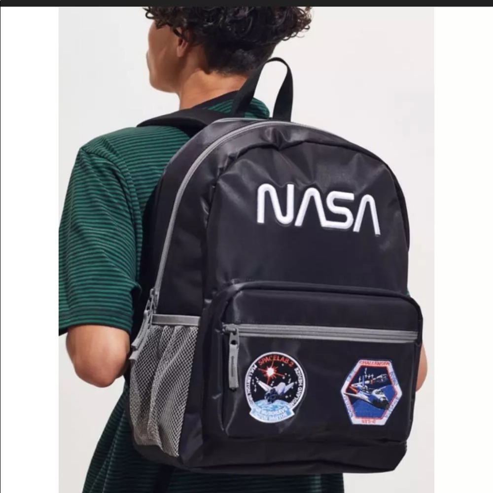 NASA Bioworld Space Patches Backpack Book Bag